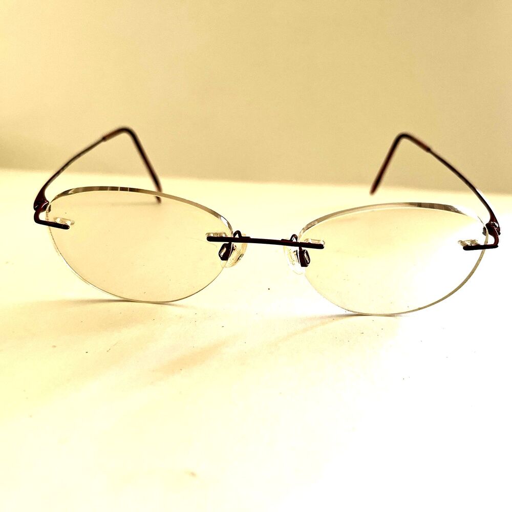 Charmont Eyeglasses CH8600 Titanium Rimless Designer Frames Only Pink 19-140